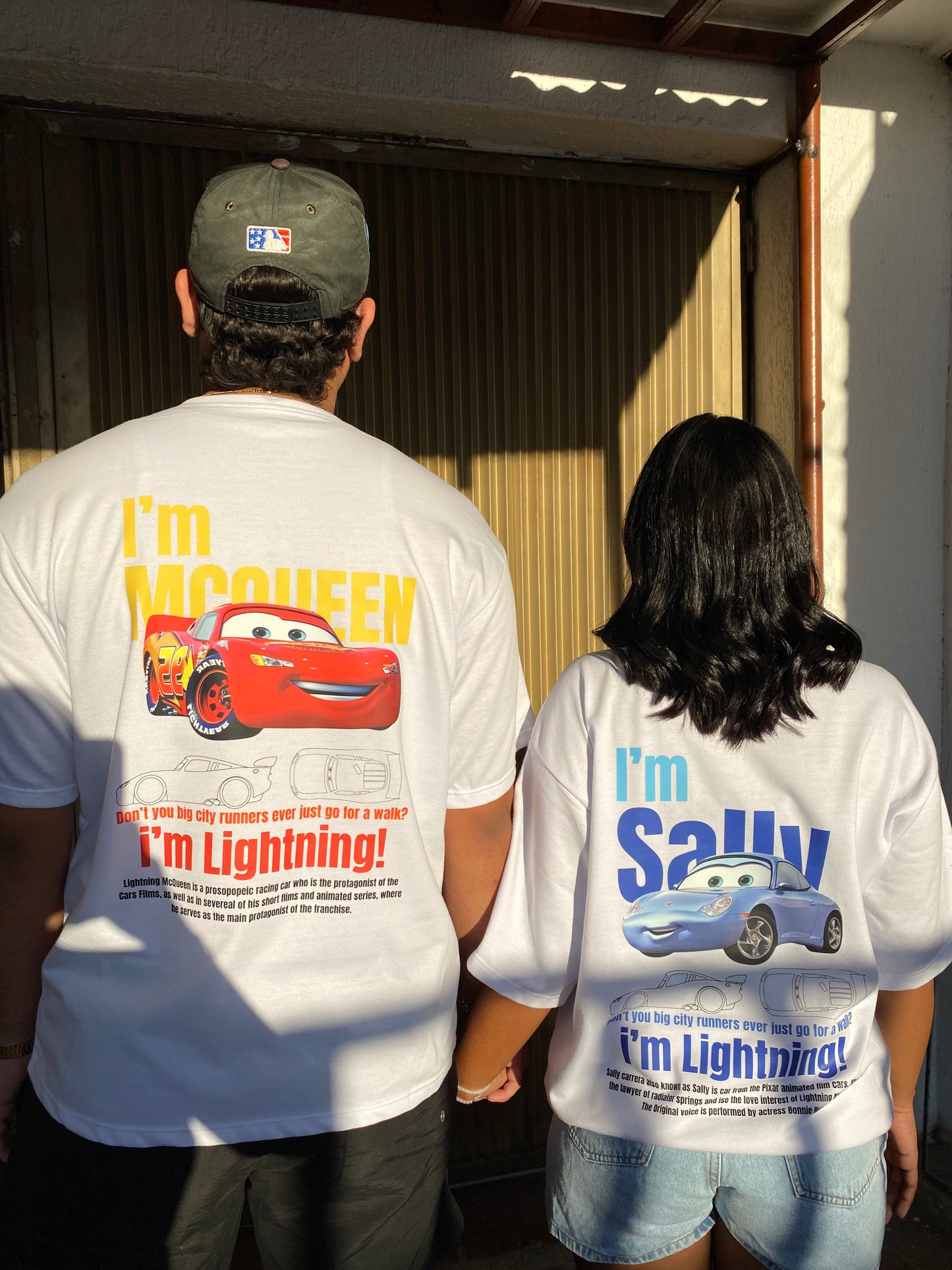 Camisetas en Parejas- Cars: Rayo McQueen & Sally