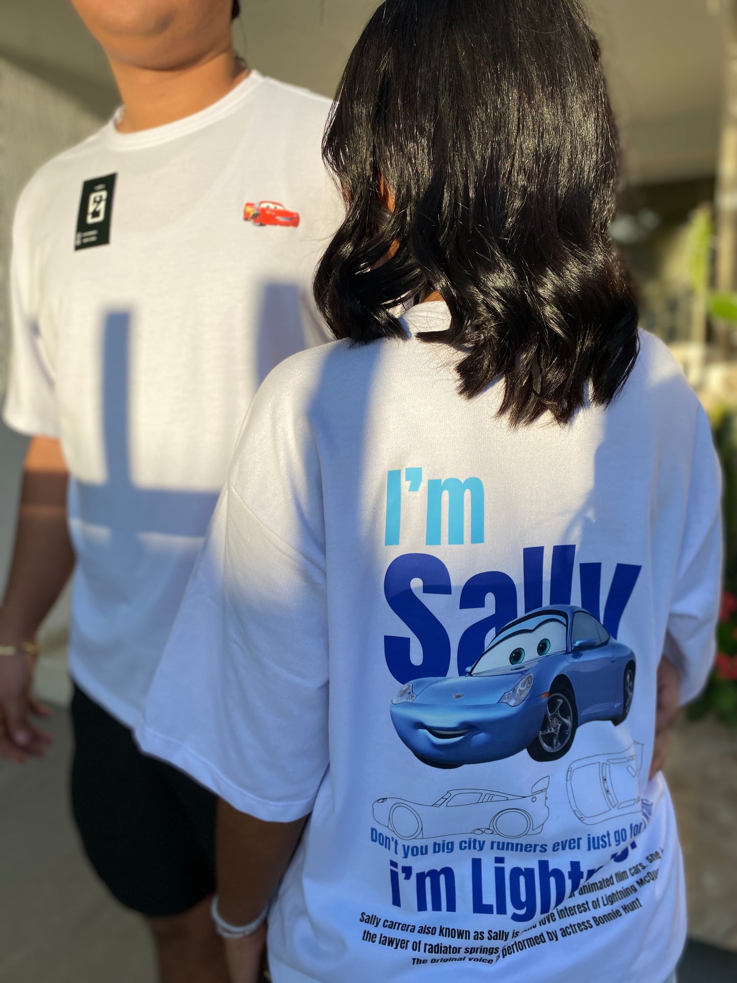 Camisetas en Parejas- Cars: Rayo McQueen & Sally