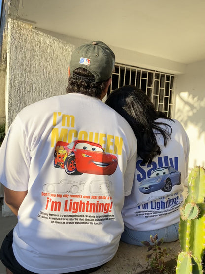 Camisetas en Parejas- Cars: Rayo McQueen & Sally